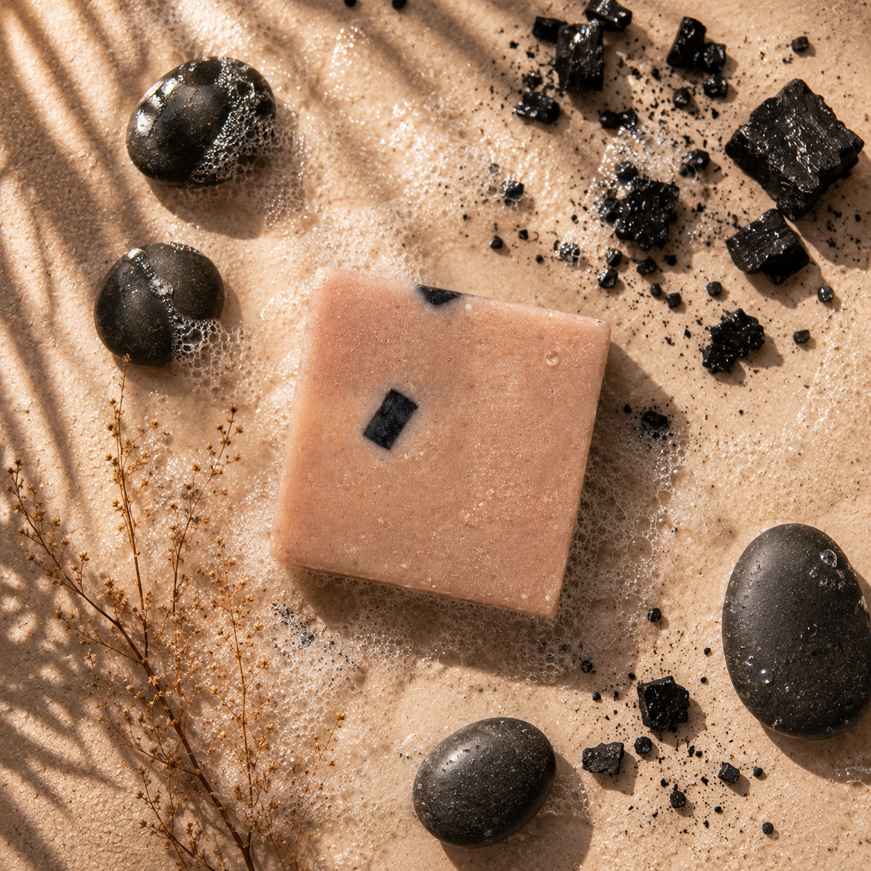 Dark Mineral Bar - Dead Sea Salt & Charcoal Facial Soap