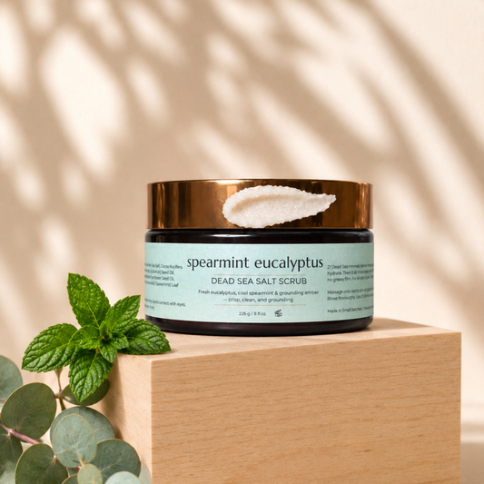 Spearmint Eucalyptus Dead Sea Salt Scrub