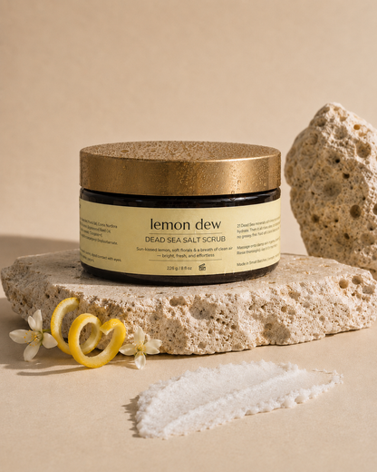 Lemon Dew Dead Sea Salt Scrub