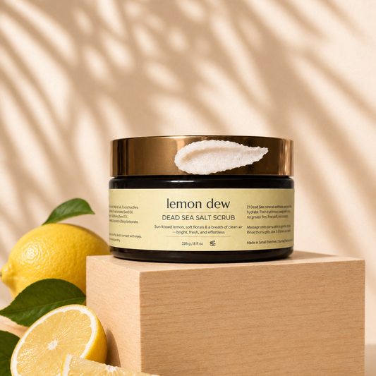 Lemon Dew Dead Sea Salt Scrub