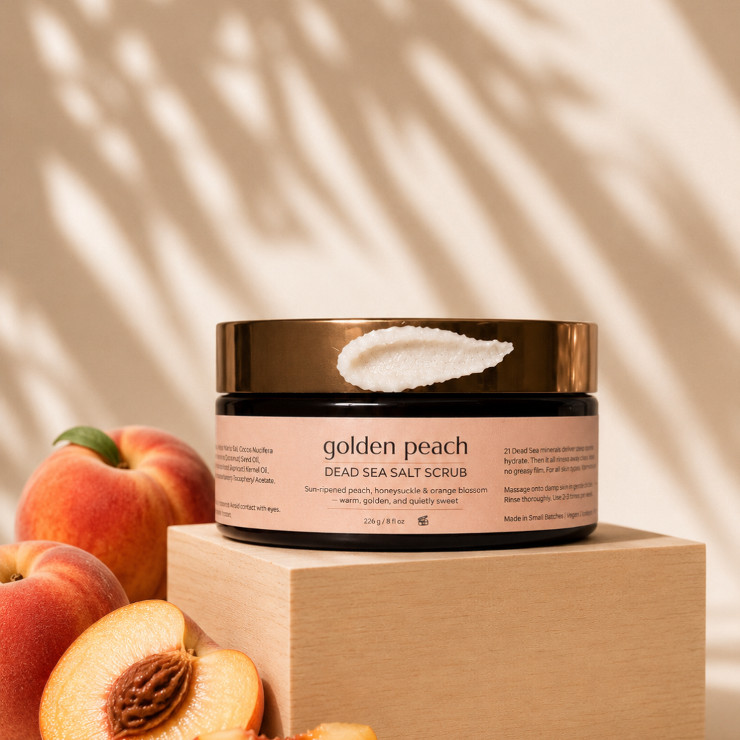 Golden Peach Dead Sea Salt Scrub