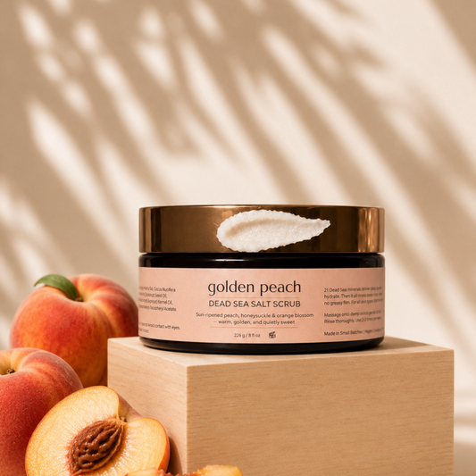 Golden Peach Dead Sea Salt Scrub