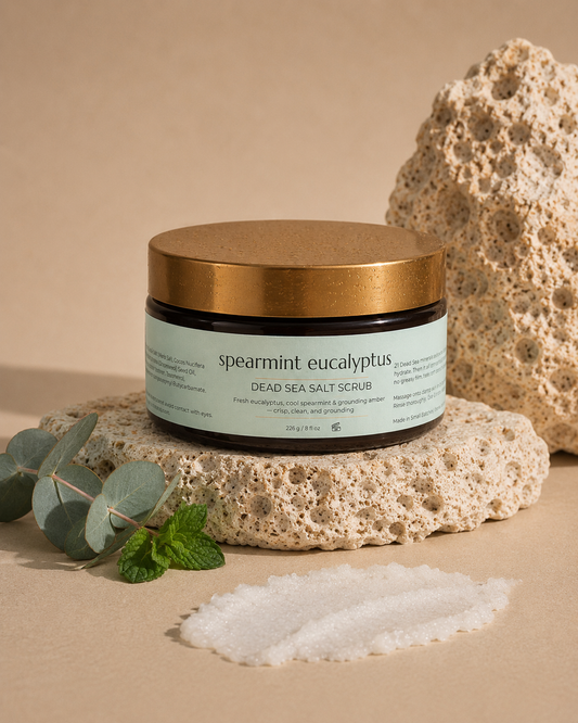 Spearmint Eucalyptus Dead Sea Salt Scrub