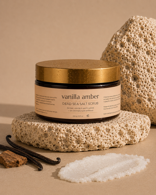Vanilla Amber Dead Sea Salt Scrub