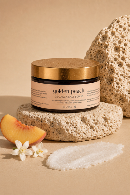 Golden Peach Dead Sea Salt Scrub