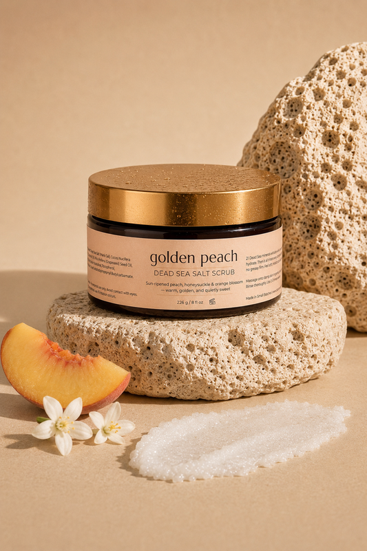Golden Peach Dead Sea Salt Scrub