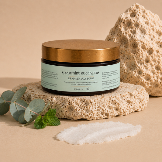 Spearmint Eucalyptus Dead Sea Salt Scrub