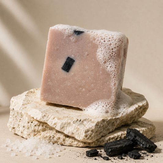 Dark Mineral Bar - Dead Sea Salt & Charcoal Facial Soap