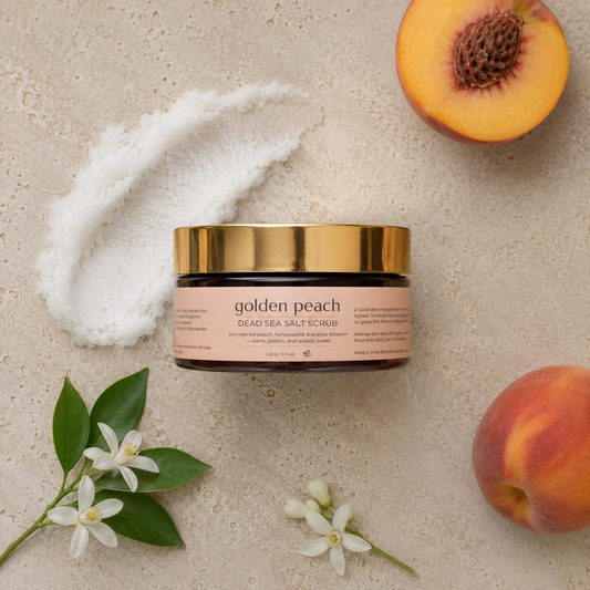 Golden Peach Dead Sea Salt Scrub