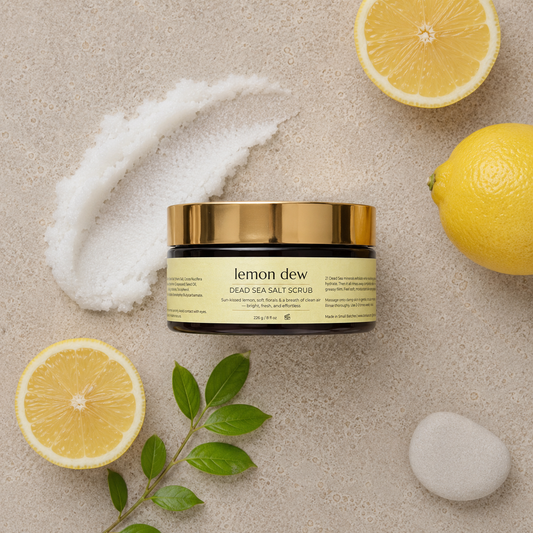 Lemon Dew Dead Sea Salt Scrub