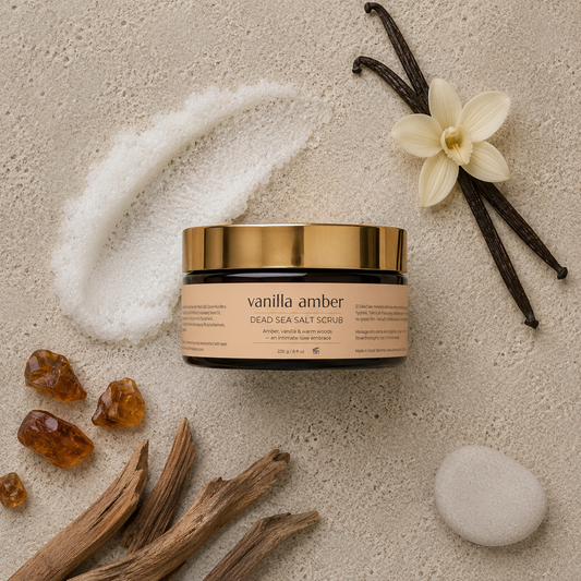 Vanilla Amber Dead Sea Salt Scrub